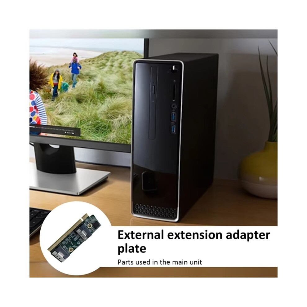 SFF-8654 Extension Card to PCIe X16 Converters for 1U Server thumbnail