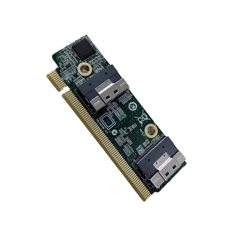 SFF-8654 Extension Card to PCIe X16 Converters for 1U Server thumbnail
