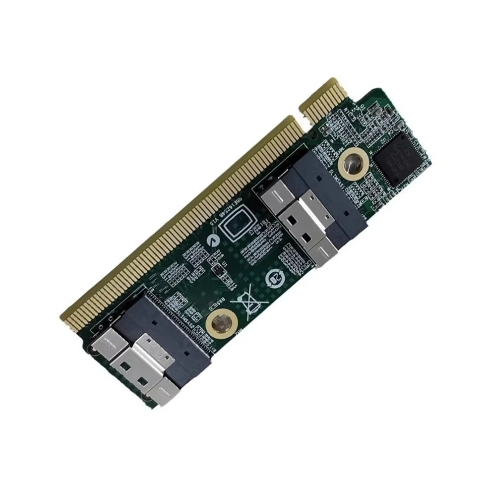 SFF-8654 Extension Card to PCIe X16 Converters for 1U Server thumbnail