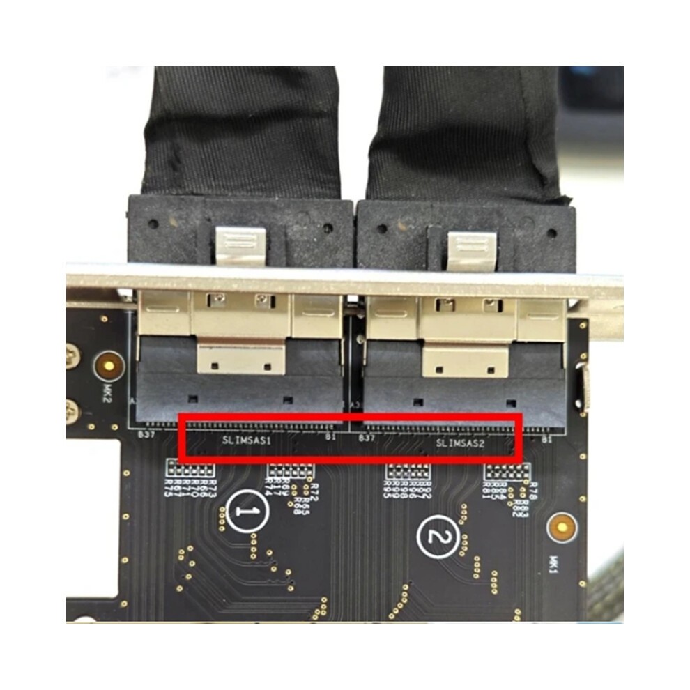 Graphics External Card PCIe4.0 X16 to SlimSAS 8654 Rear Adapter thumbnail