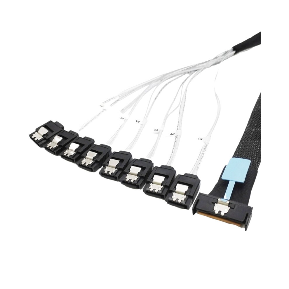 SAS SFF-8654 8I to 8X SATA Server Hard Drive Conversion Cable thumbnail
