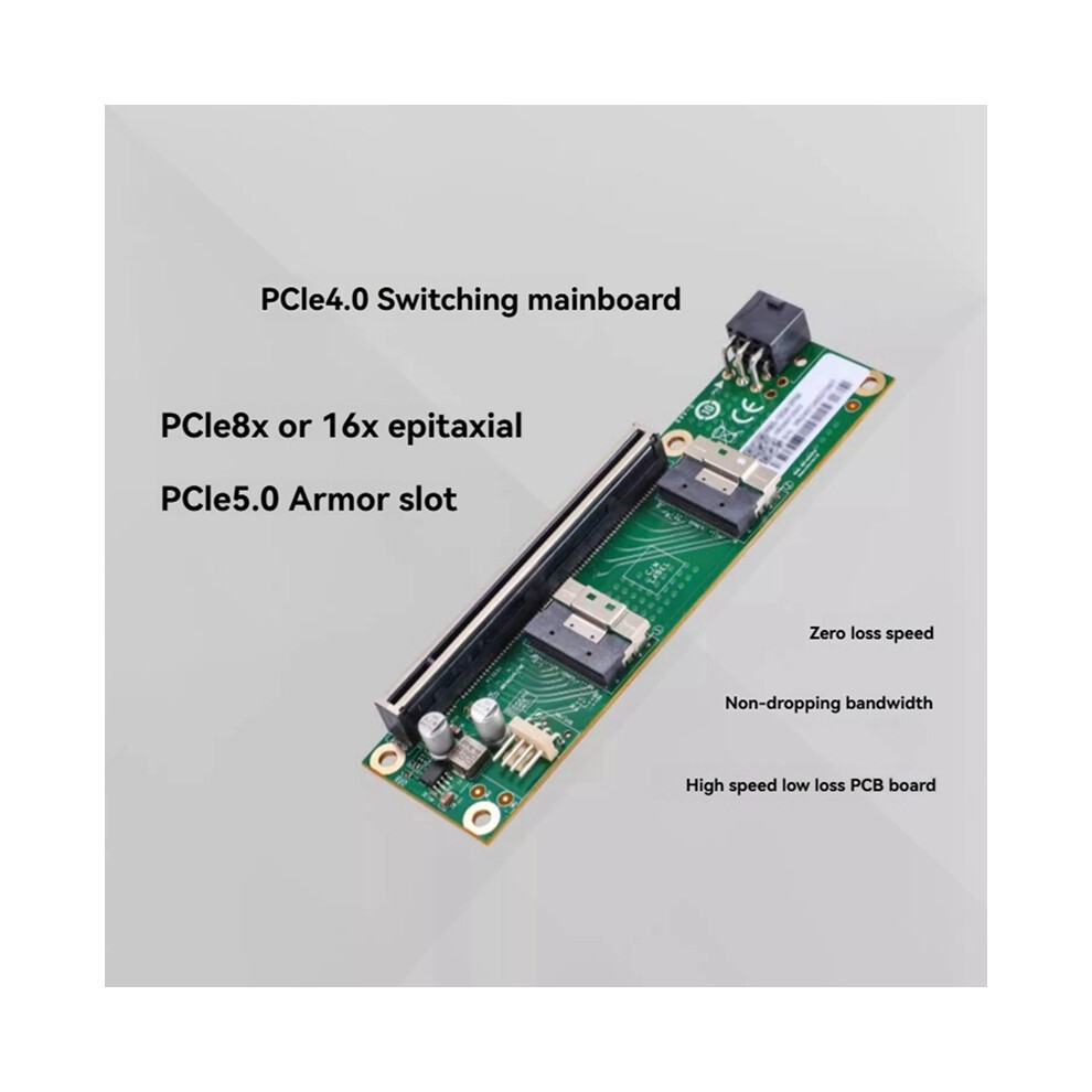PCIe4.0 to SFF-8654 Converters Adapter Card SFF8654 Riser GEN4 for Network Graphics Video thumbnail