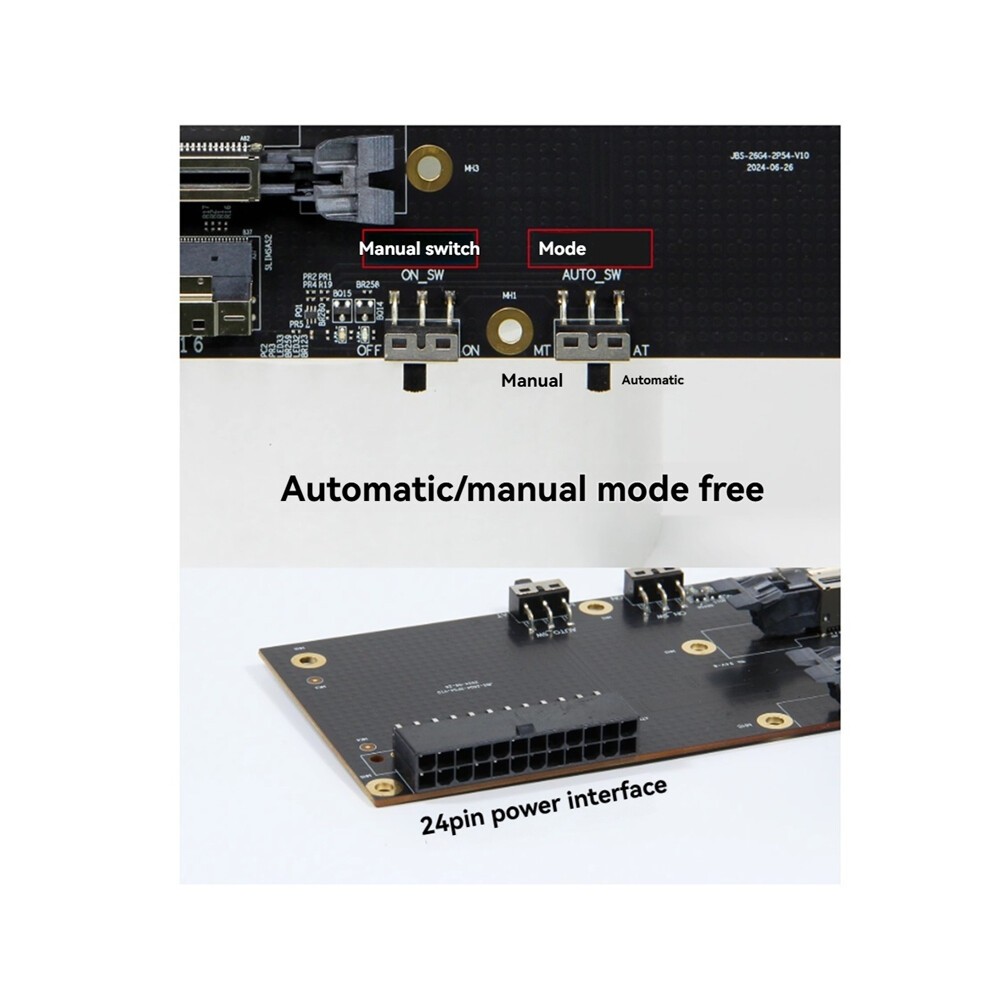Dual Card Slot SlimSAS External GPU Dock PCIe4.0 Laptop to Video Graphics X16 8654 Adapter thumbnail
