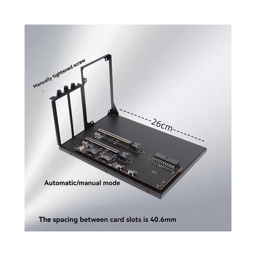 Dual Card Slot SlimSAS External GPU Dock PCIe4.0 Laptop to Video Graphics X16 8654 Adapter thumbnail
