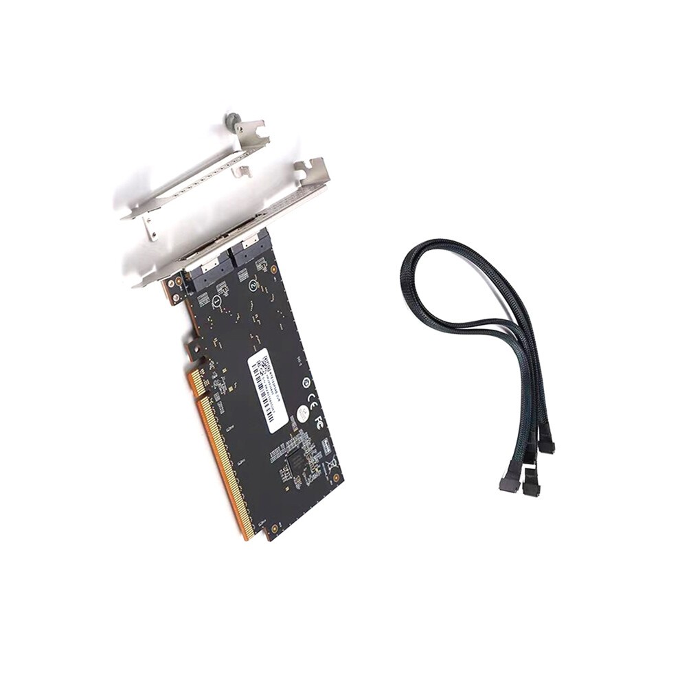 High Performance Graphics External Card PCIe4.0 X16 to SlimSAS 8654 Rear Half-Height Adapter with Cable thumbnail