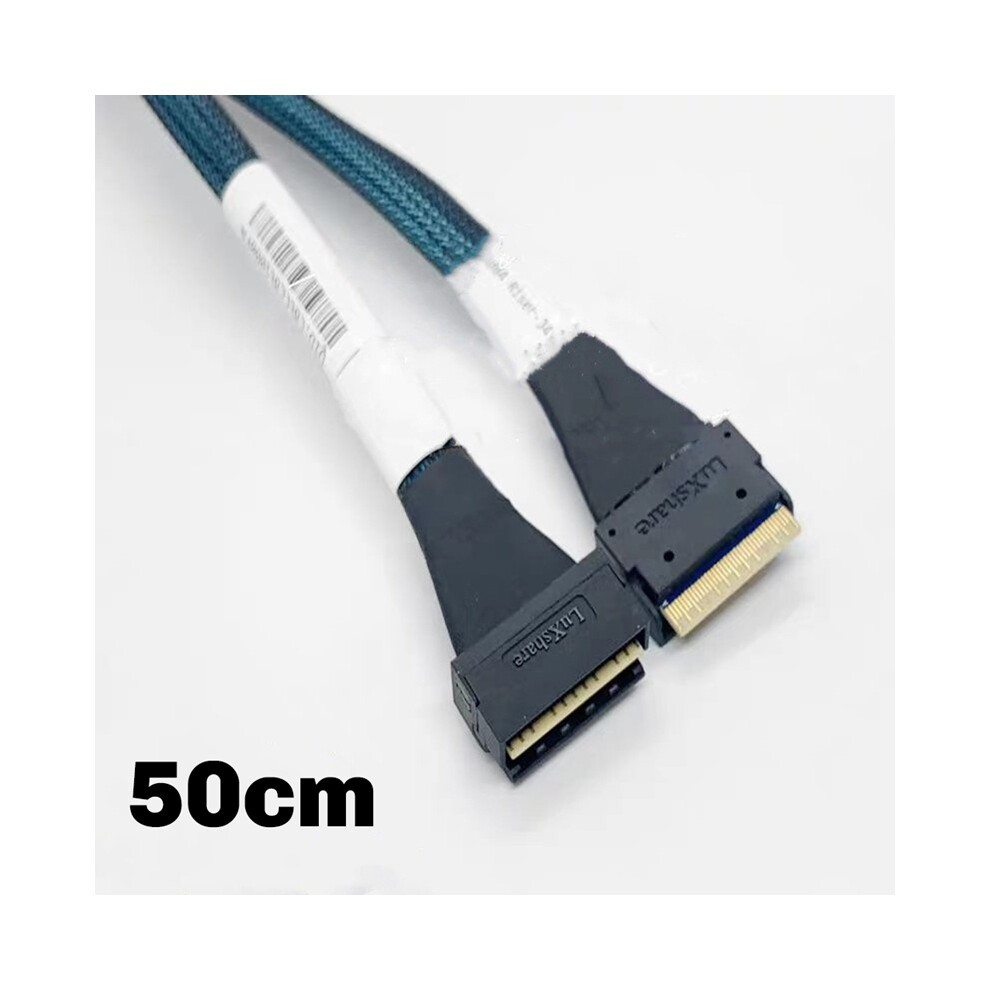 Slimline SAS MCIO SFF-8654 8I to Standard 8654 8X NVME Connection Data Cable 50CM thumbnail