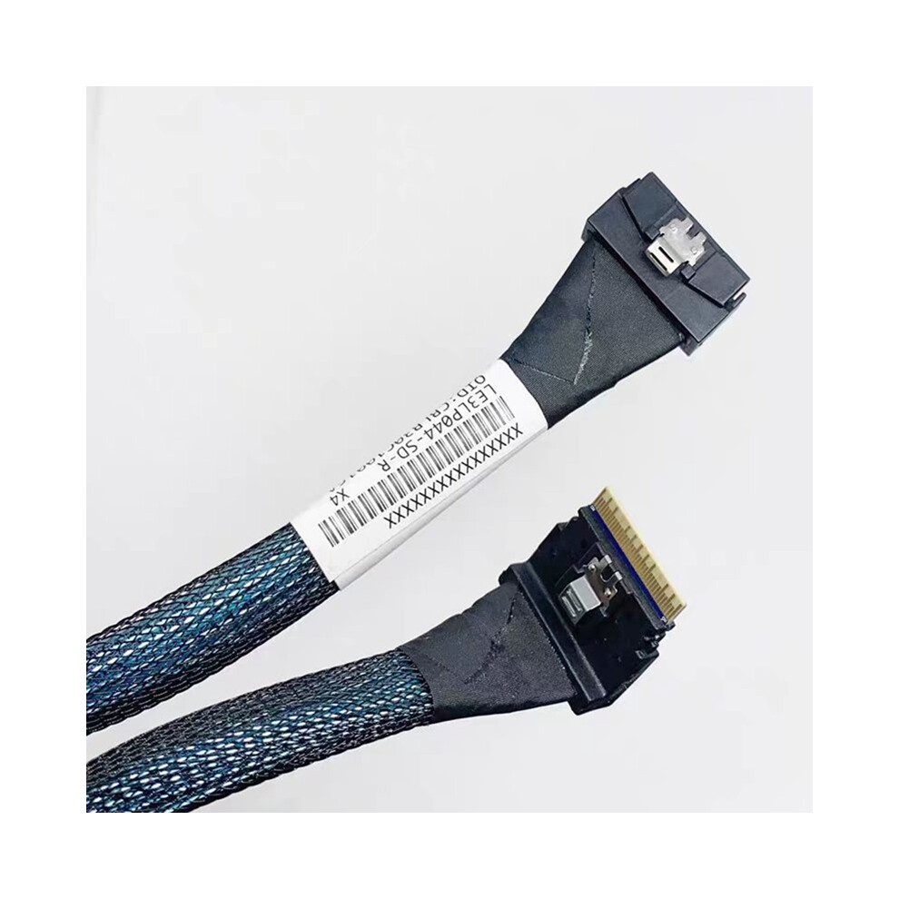 Slimline SAS MCIO SFF-8654 8I to Standard 8654 8X NVME Connection Data Cable 70CM