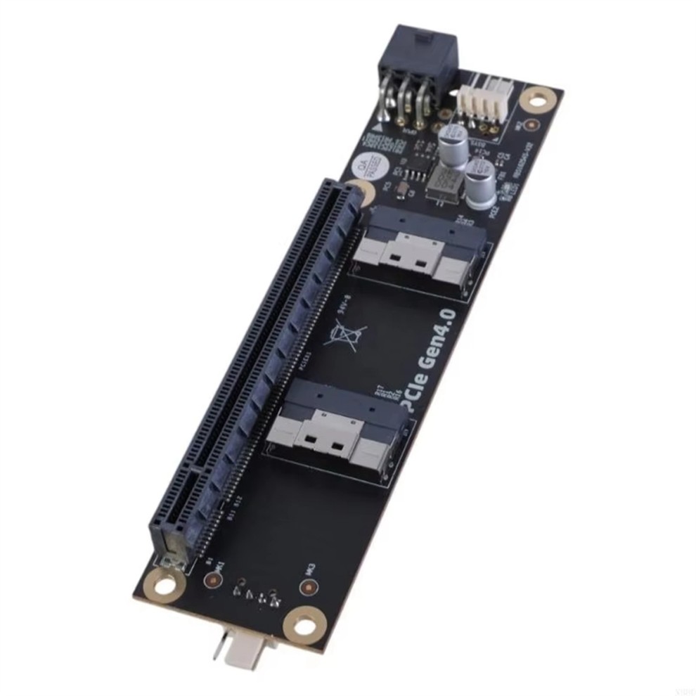 2 Port PCIe4.0 to SFF-8654 Converter SFF8654 Riser Card thumbnail