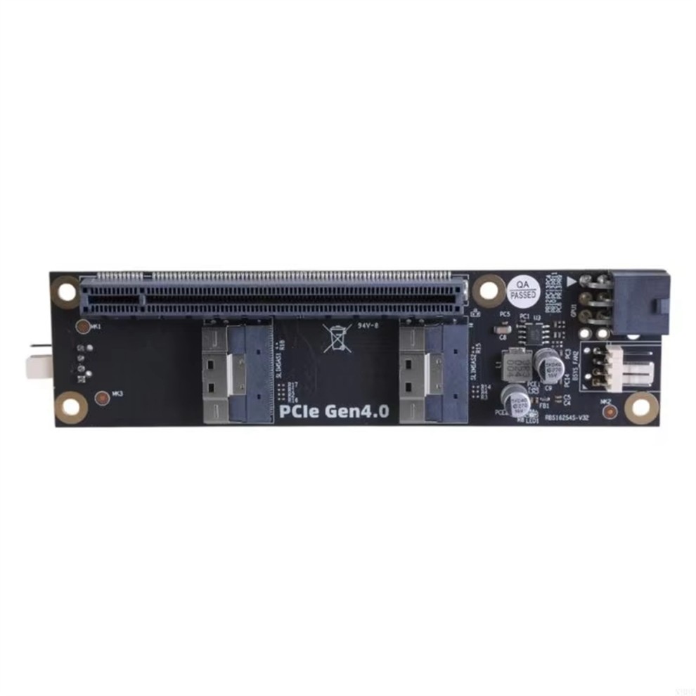 2 Port PCIe4.0 to SFF-8654 Converter SFF8654 Riser Card thumbnail