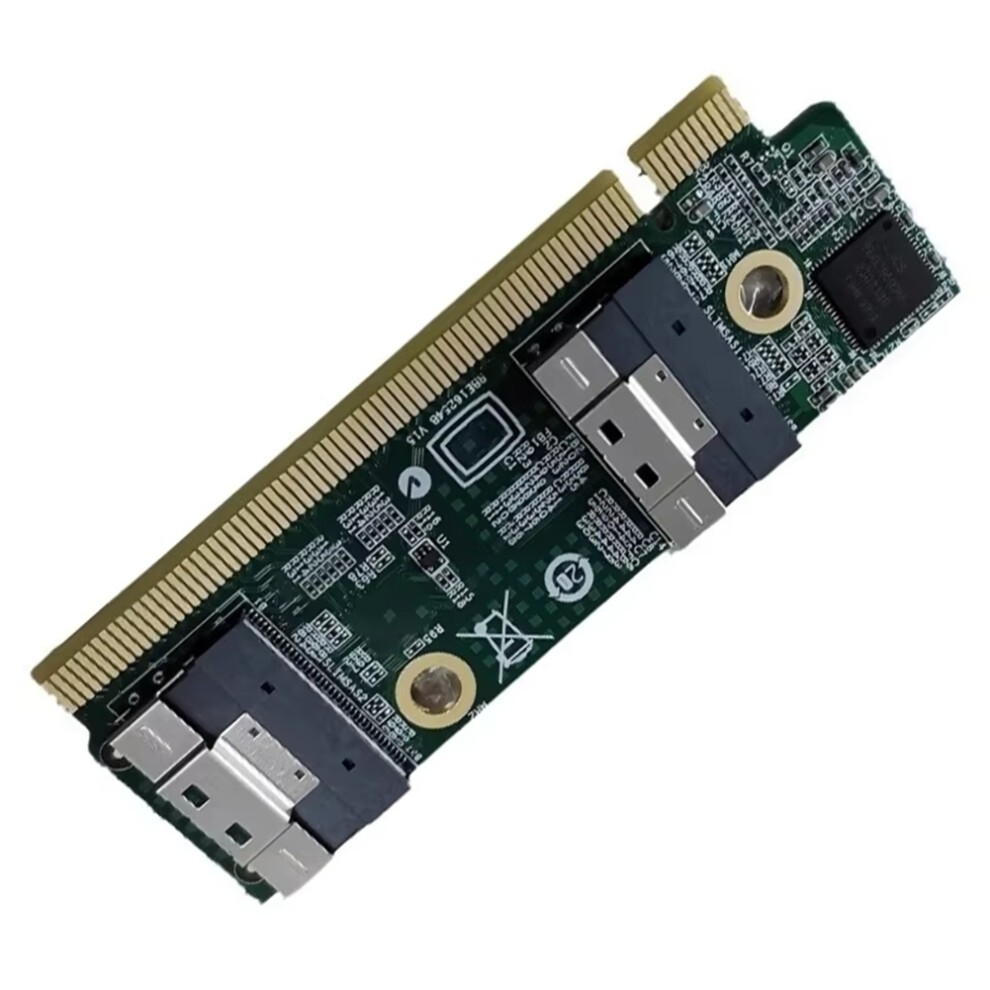 SFF-8654 Extension Card to PCIe X16 Converters for 1U Server thumbnail