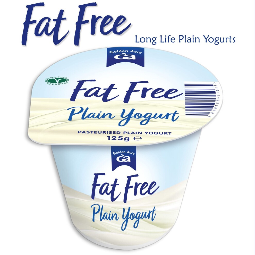 Golden Acre Fat Free Plain Yogurts - 20x125g thumbnail