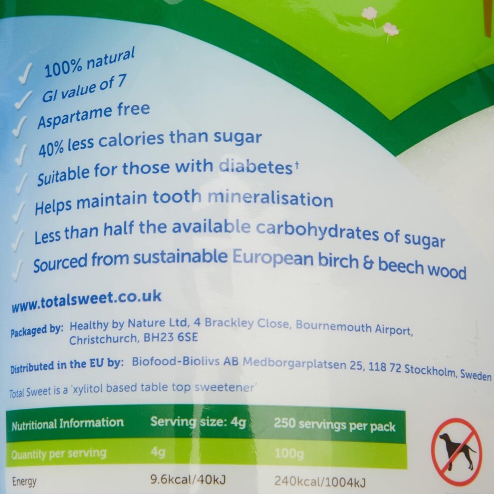 Total Sweet 100% Natural Xylitol, 1kg thumbnail