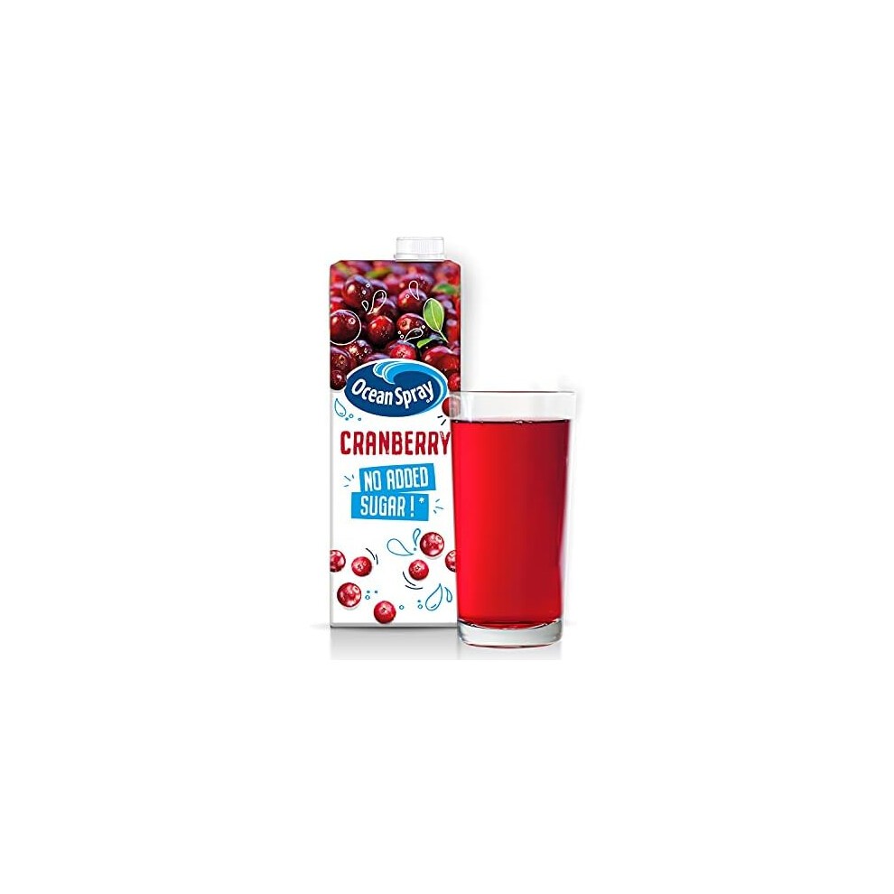 Ocean Spray Classic Cranberry Juice with No Added Sugar, 1L Carton (12-Pack) thumbnail