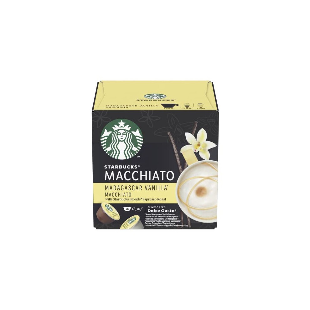 STARBUCKS White Cup Variety Pack by Nescaf? Dolce Gusto Coffee Pods 6 X 12 (72 Capsules) thumbnail