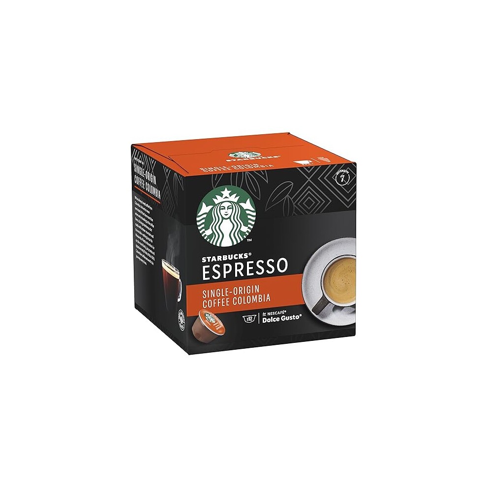 STARBUCKS Single-Origin Colombia by Nescaf? Dolce Gusto, Medium Roast, Coffee Pods 6 X 12 (72 Capsules) thumbnail
