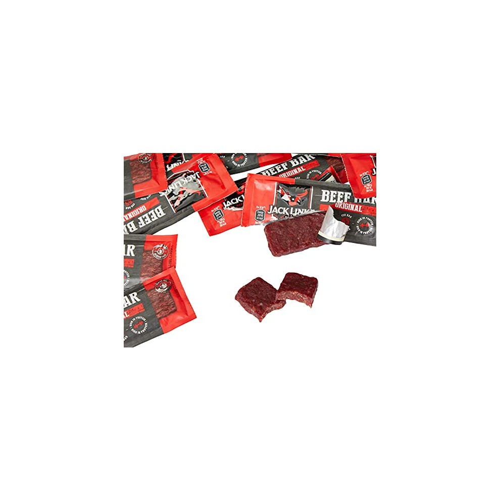 Jack Link's Beef Bar, Original Flavour, Multipack 14 X 22.5g Bars, High Protein Meat Snack, Eat on the Go or Post Gym thumbnail