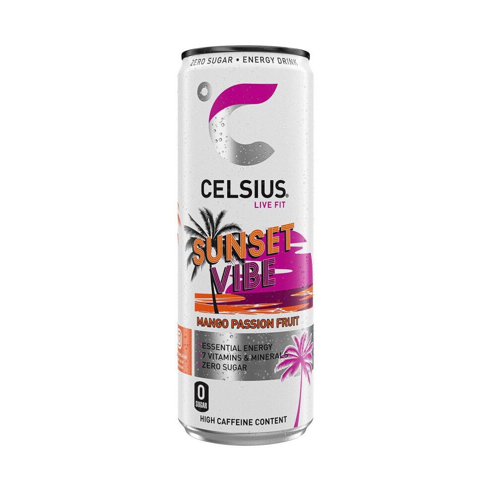 Celsius Sparkling Energy Drink Mango Passionfruit 355ml, 12 Pack thumbnail