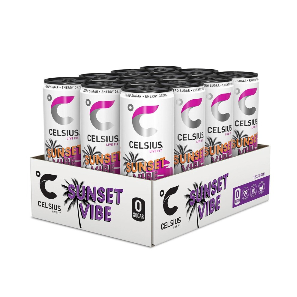 Celsius Sparkling Energy Drink Mango Passionfruit 355ml, 12 Pack thumbnail