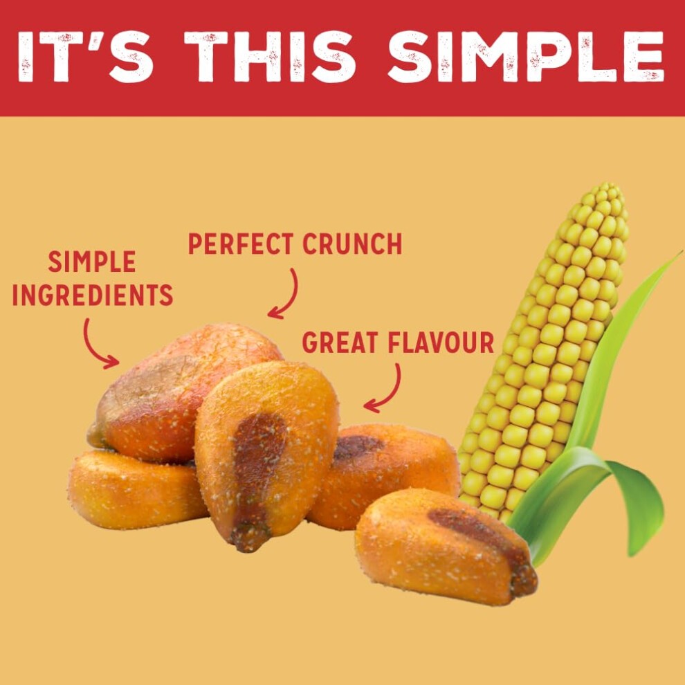 LOVE CORN Habanero Chilli Crunchy Corn Snack 20g X 24 Bags ? Healthy Snacks Ideal for Gluten Free & Vegan Diets ? Low Sugar Alternative for Crisps, thumbnail
