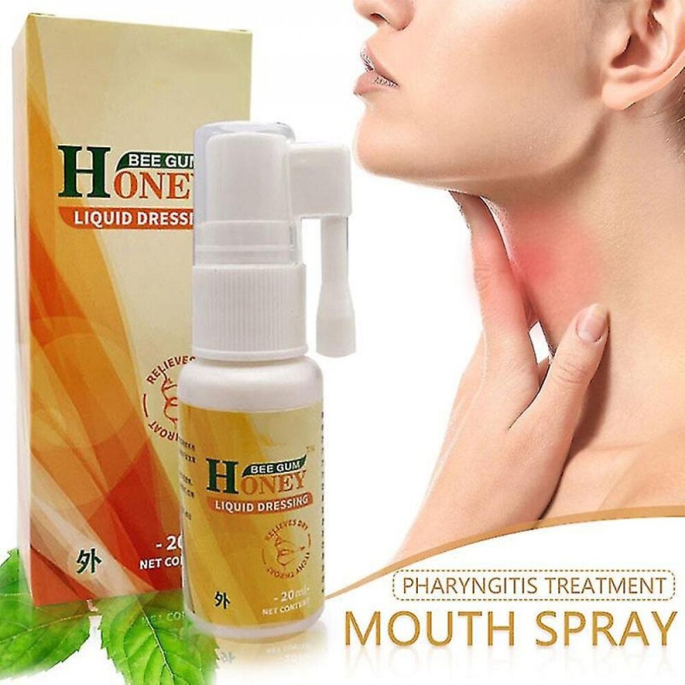 20ml Bee Propolis Oral Spray Clean Mouth to Renew the Breath for Ulcer Pharyngitis