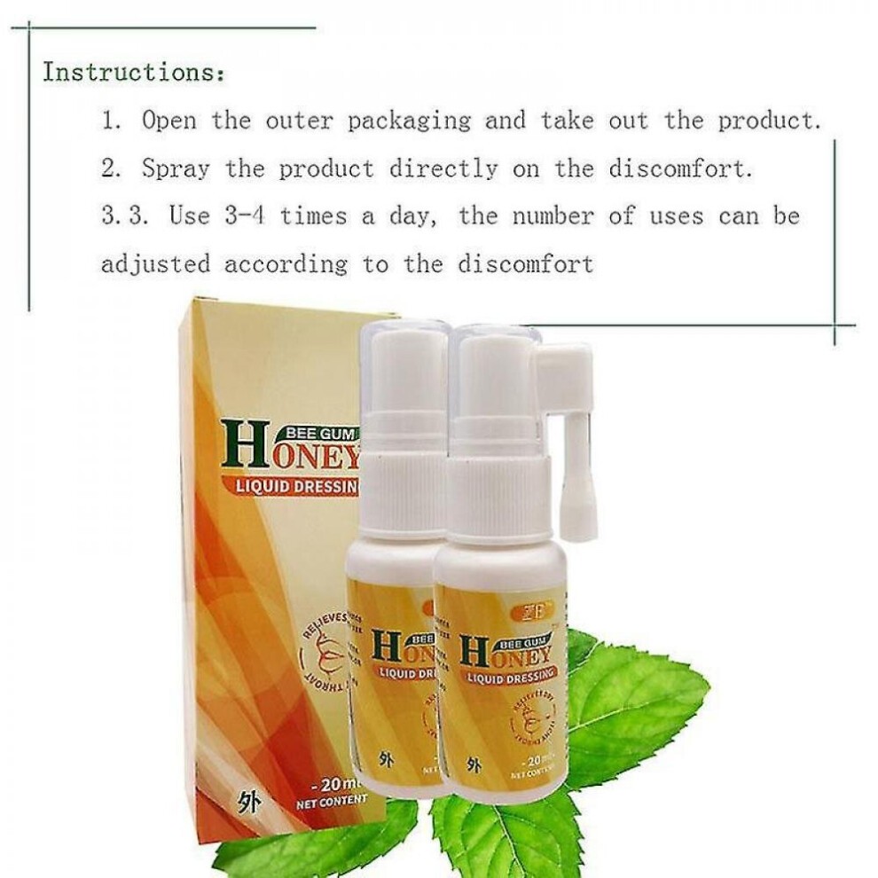 20ml Bee Propolis Oral Spray Clean Mouth to Renew the Breath for Ulcer Pharyngitis thumbnail