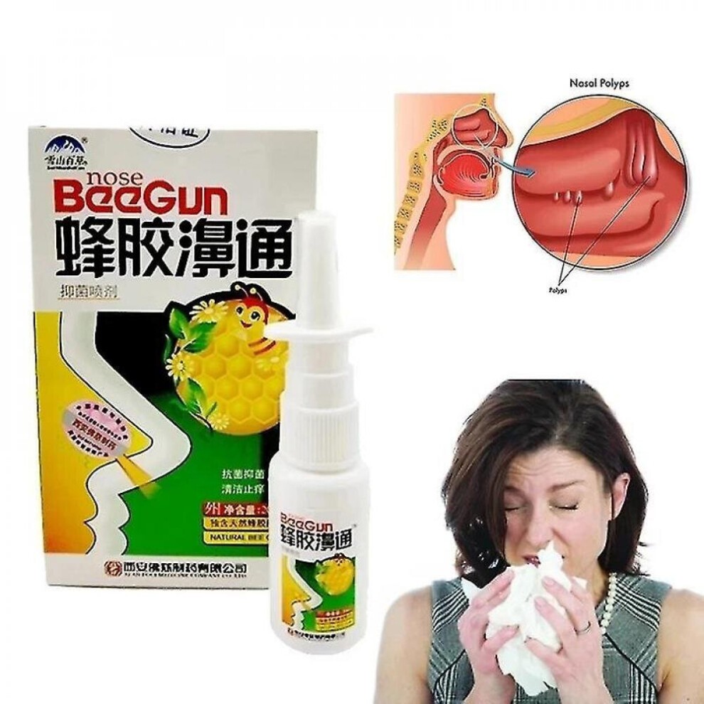 Tib Propolis Extract Nose Spray to Relieve Nasal Discomfort Nasal Drops Runny Itching Allergic Rhinitis Nose Health and Medicine