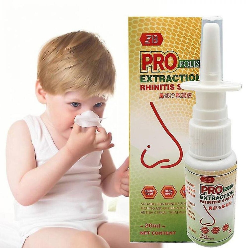 Tib Zb 5pcs Propolis Nasal Spray Relieves Rhinitis/cold/allergic Rhinitis/sinusitis/dry Itching/swelling Nose Health Care Drop