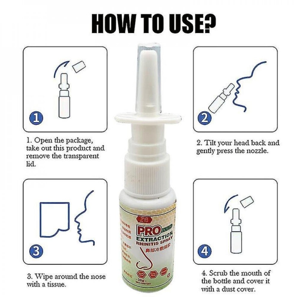 Tib Zb 5pcs Propolis Nasal Spray Relieves Rhinitis/cold/allergic Rhinitis/sinusitis/dry Itching/swelling Nose Health Care Drop thumbnail