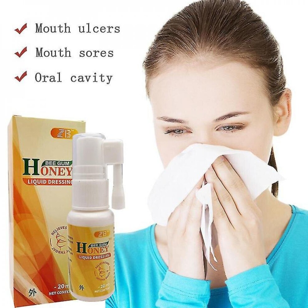 Tib 10pcs Propolis Daily Oral Spray Care Solution for Treatment of Ulcers Toothaches Bad Breath Mouth Spray Has Cleansing Effects thumbnail