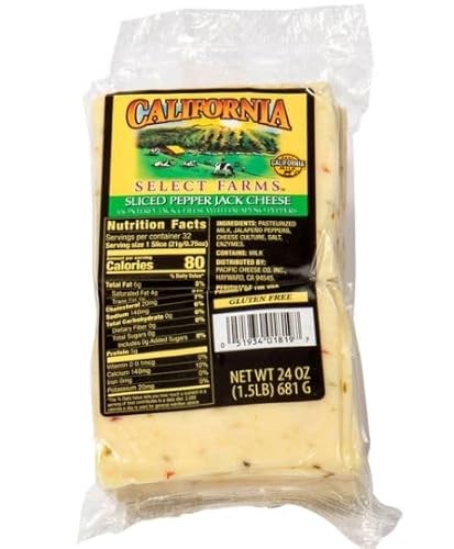 California Select Farms Sliced Pepper Jack Cheese 1.5 LB
