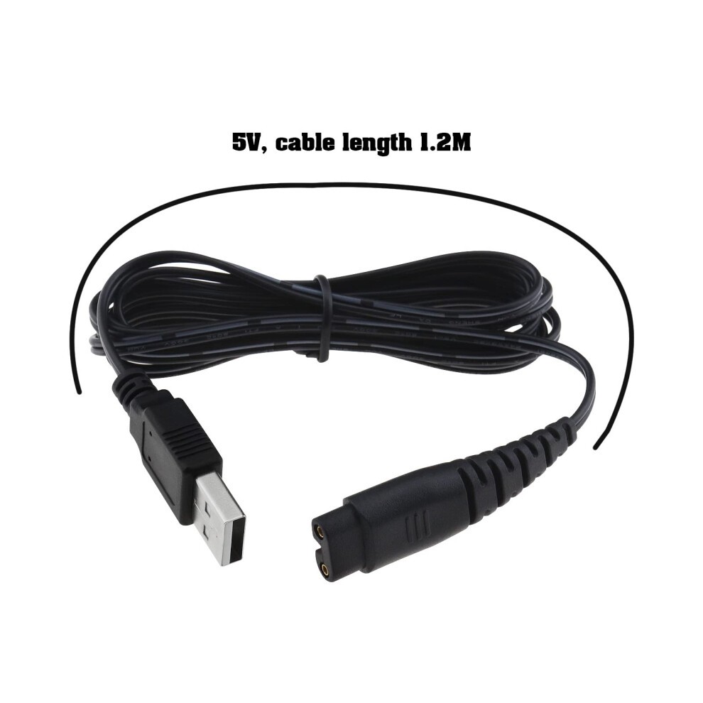 2Pcs Razor Charger Cable Replacement Compatible with Hatteker RFC-588 RFC-598 RFC-690 RFC-692 RFC-696 RSCX-9598 RSCX-7568 Shaver Charger Wire 5W 5V thumbnail