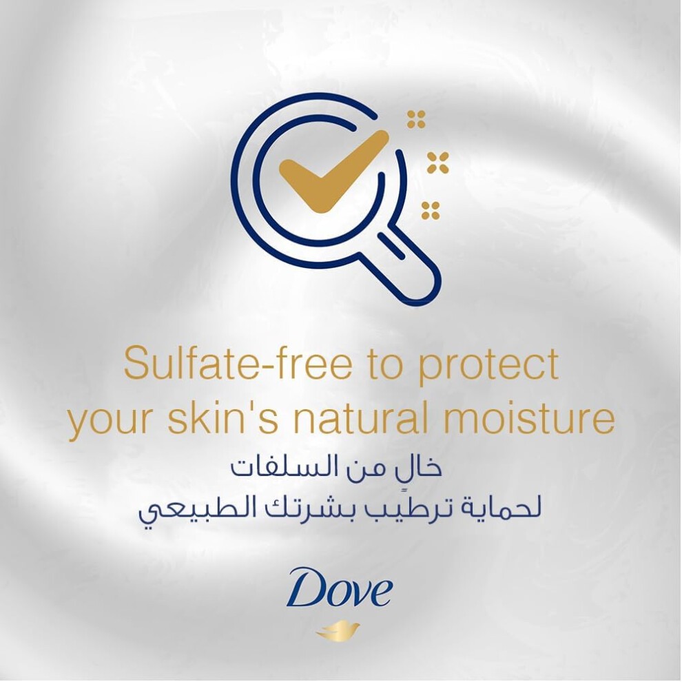 DOVE Deeply Nourishing Body Wash for Instantly Moisturized Skin 500ml | No Sulfates & Parabens | Triple Moisture Serum Shower Gel thumbnail