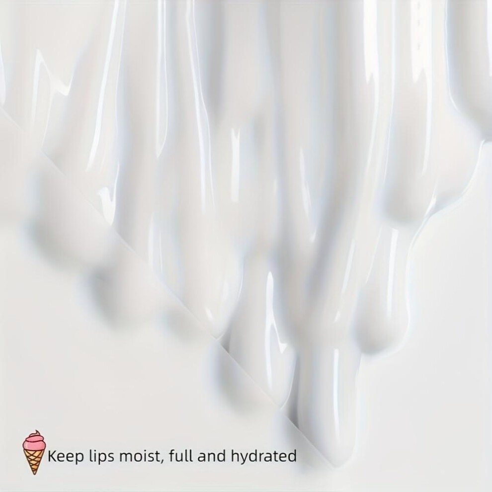 4 Flavors of Hydrating and Moisturizing Lip Balm in Ice Cream Shape Perfect for Women and Girls Fruit Flavored Strawberry Water Peach Avocado and Hone thumbnail