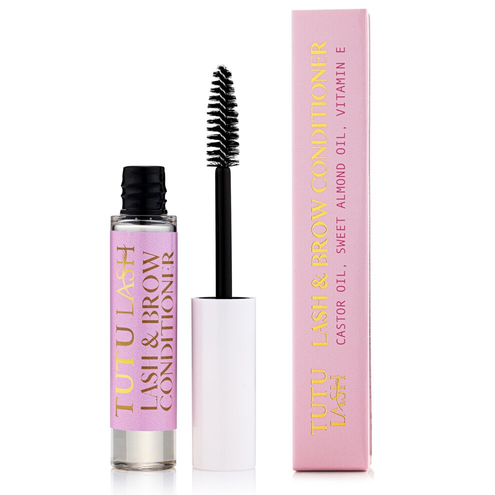 Lash and Brow Conditioner Natural Oils Castor Oil Sweet Almond Oil Vitamin E Lash Serum Brow Serum Lash Growth Vegan Cruelty Free 100% Natural Tutu