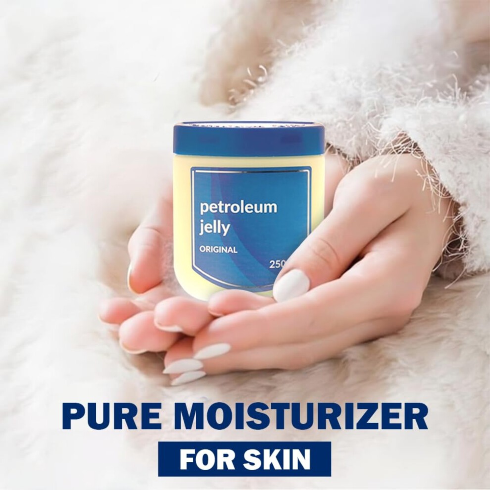 - Original Petroleum Jelly 250g - Petroleum Jelly Ideal for Cracked, Dry Skin and Eczema Relief Skin Protection and Healing Soothing Properties -3pk thumbnail