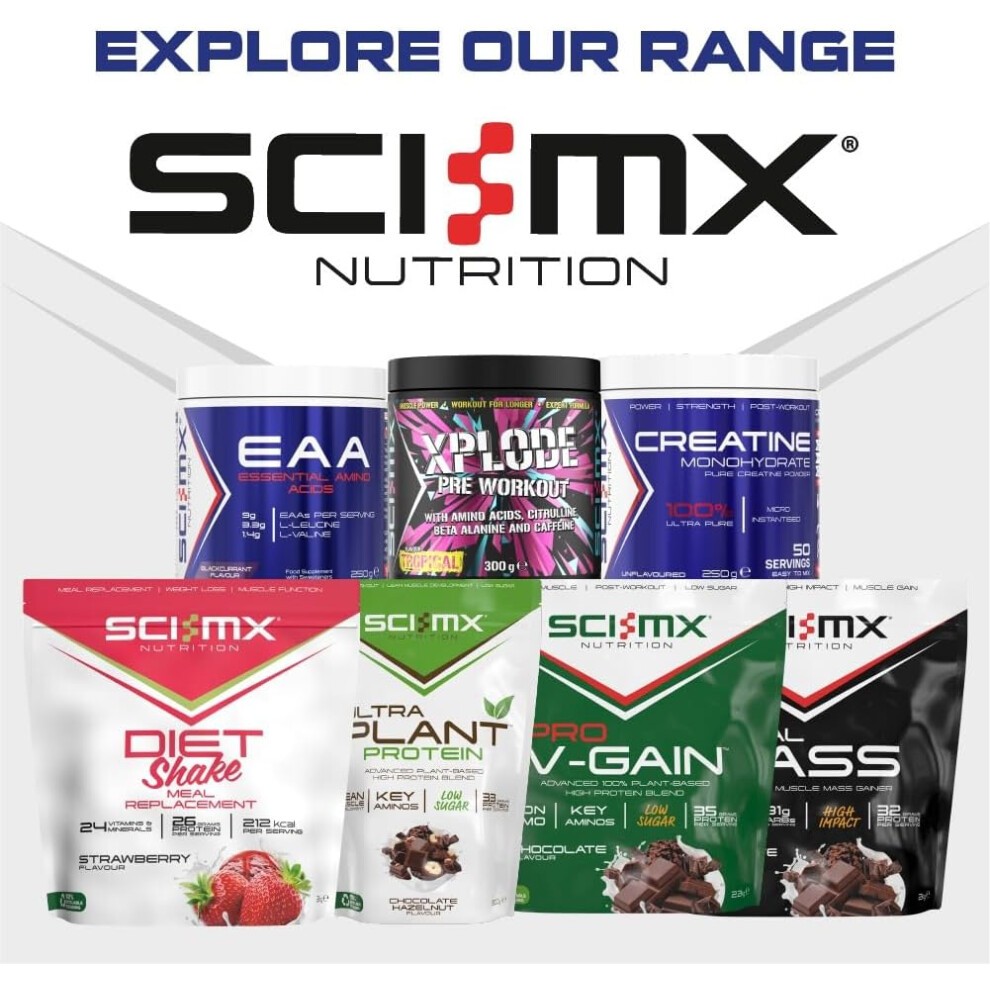 SCI-MX Ultra Whey Protein Muscle Building & Recovery Protein Powder with Naturally Occurring Glutamine & Amino Acids Vanilla Flavour 800G 18 SERVINGS thumbnail