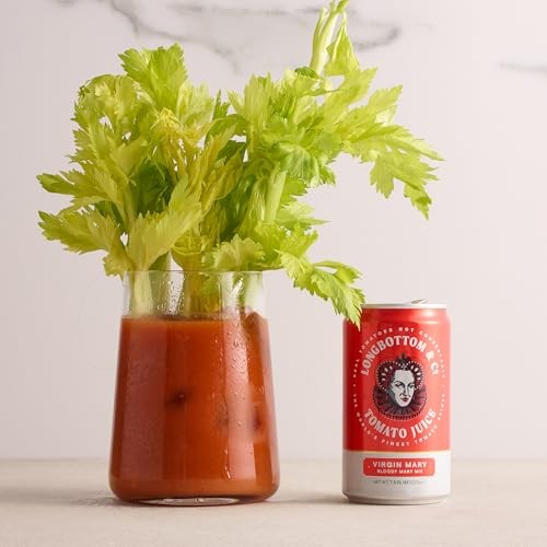 Longbottom & Co. Virgin Bloody Mary Mix/Tomato Juice | Premium Made with Fresh Pressed Tomatoes | Low in Sodium | 7.5 Fl Oz (24 Pack) thumbnail