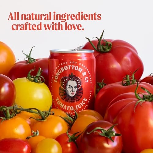 Longbottom & Co. Virgin Bloody Mary Mix/Tomato Juice | Premium Made with Fresh Pressed Tomatoes | Low in Sodium | 7.5 Fl Oz (24 Pack) thumbnail
