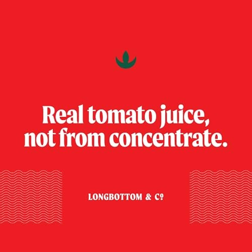 Longbottom & Co. Virgin Bloody Mary Mix/Tomato Juice | Premium Made with Fresh Pressed Tomatoes | Low in Sodium | 7.5 Fl Oz (24 Pack) thumbnail
