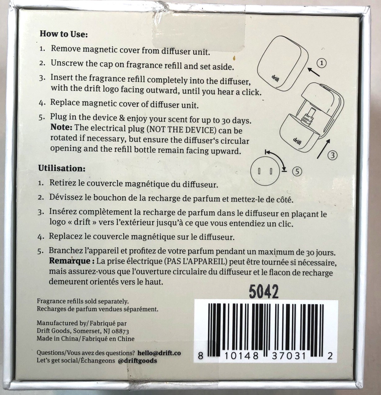 Drift Home Scent Diffuser with Adjustable Intensity