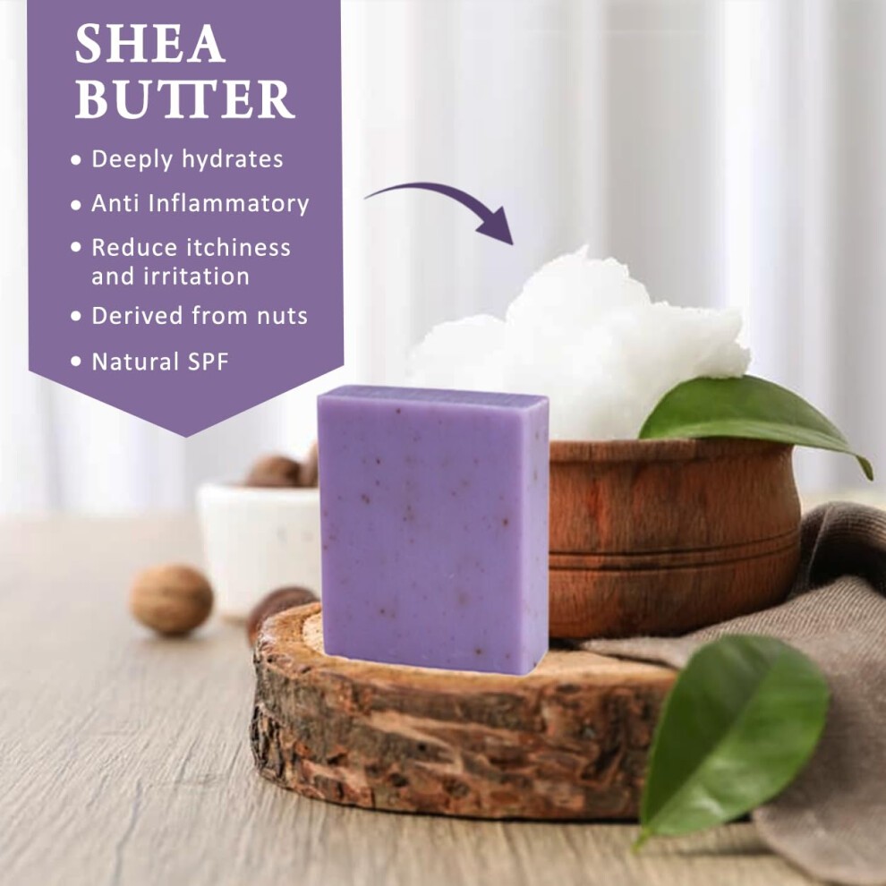 Simple Scents Australia Lavender with Flowers Scented Natural Soap Bars (6 Bars)  3.5oz Moisturizing French Triple Milled Soap Bars Enriched with Shea thumbnail