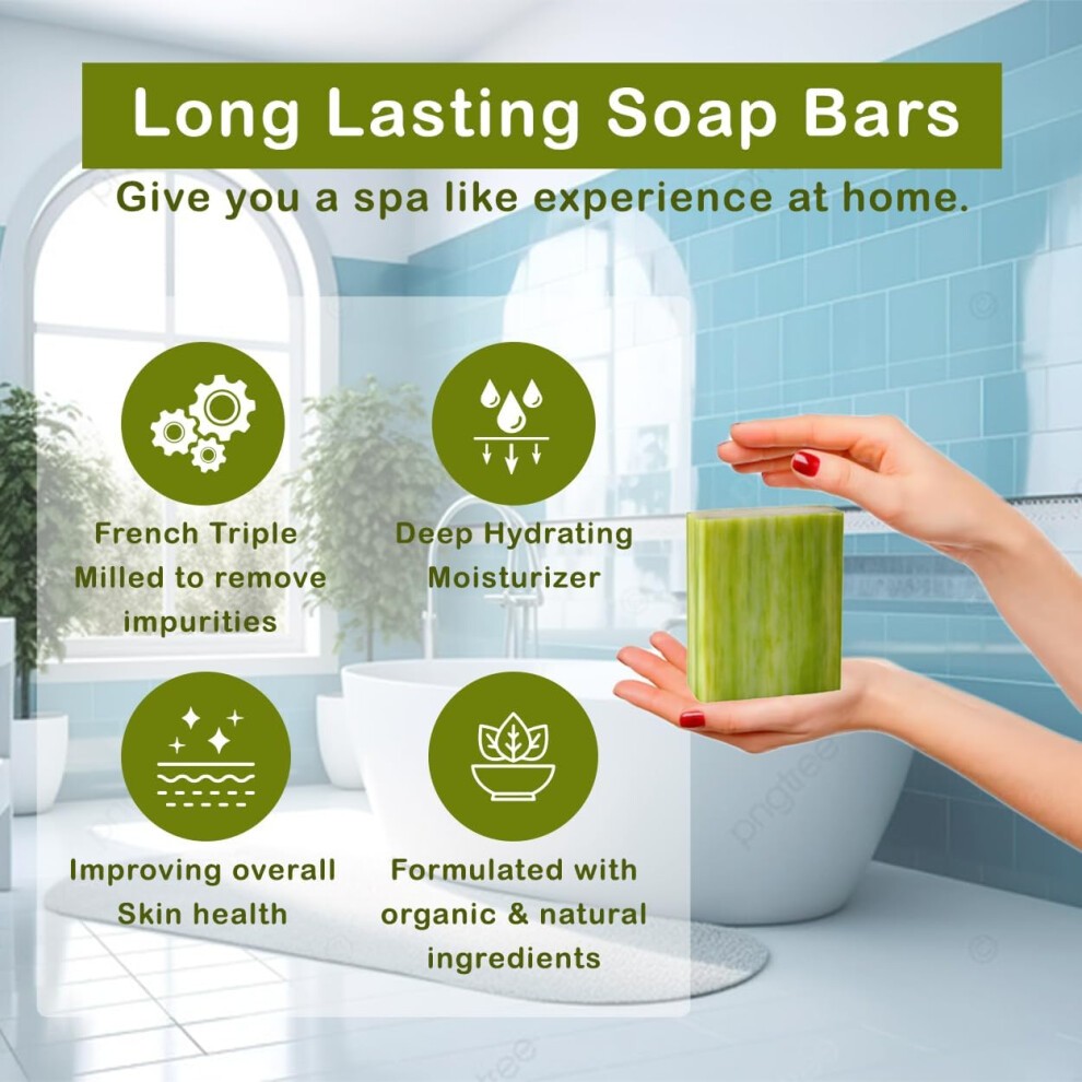 Simple Scents Australia Assorted 6 PCS Natural Soap Bars  Assorted Coastal Woods  3.5oz Each Moisturizing French Triple Milled Soap Bars Enriched with thumbnail