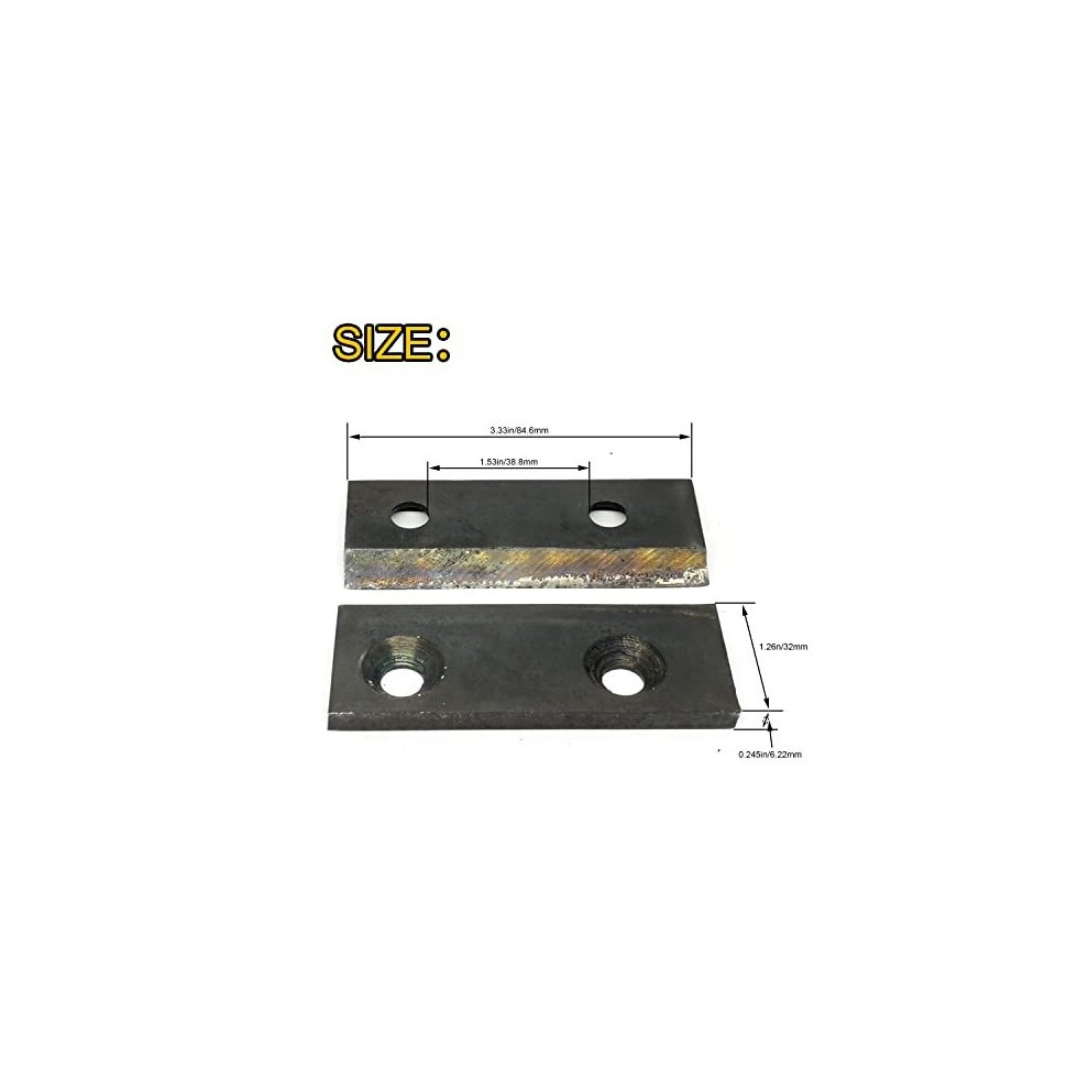 Rogugeroty 942-0544 742-0653 Shredder Chipper Blade Replacement Craftsman Troy-Bilt MTD 981-0490 781-0490,Steel Forging thumbnail