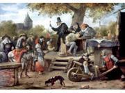 Steen: Quack  17Th Century. /N the Quack.  Oil on Canvas by Jan Steen (1626-1679). Poster Print by (18 X 24)