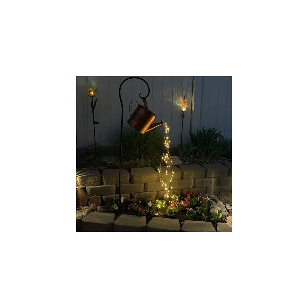 LED String Light, Watering Can Lamp, Star Shower Garden Lights, Starry Fairy Night Light, Romantic Decorative Lights for Yard, Garden, Path