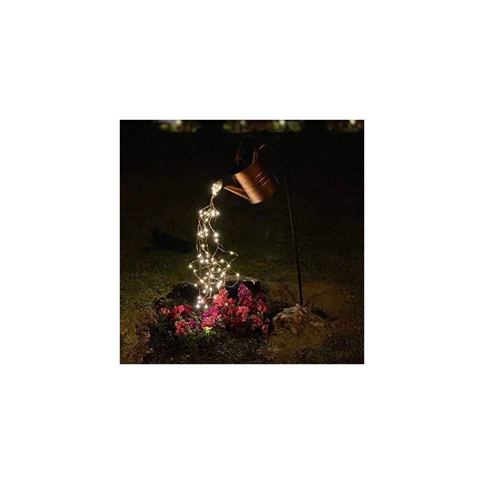 LED String Light, Watering Can Lamp, Star Shower Garden Lights, Starry Fairy Night Light, Romantic Decorative Lights for Yard, Garden, Path thumbnail