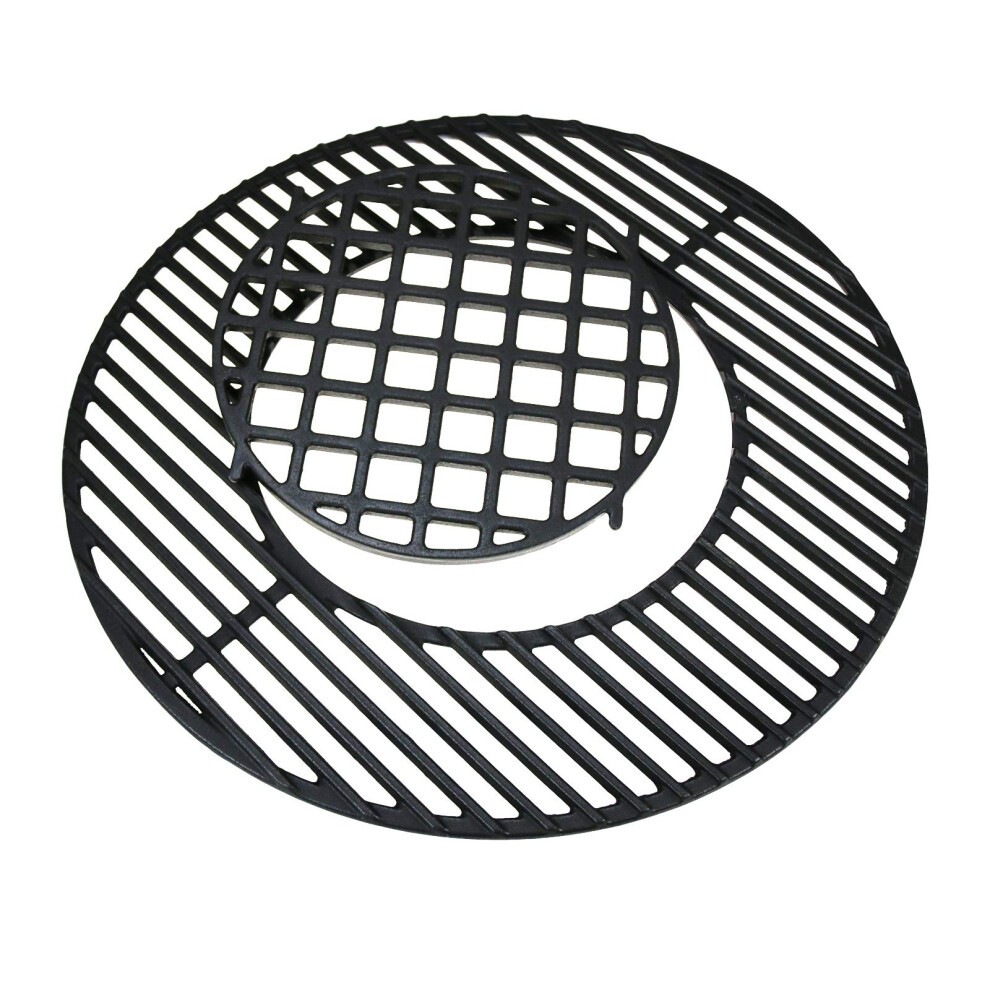 GFTIME 8835 54.3cm Cast Iron Cooking Grate for Weber 57cm Charcoal Grills Gourmet BBQ System Cooking Grate for One-Touch Performer Bar-B-Kettle and