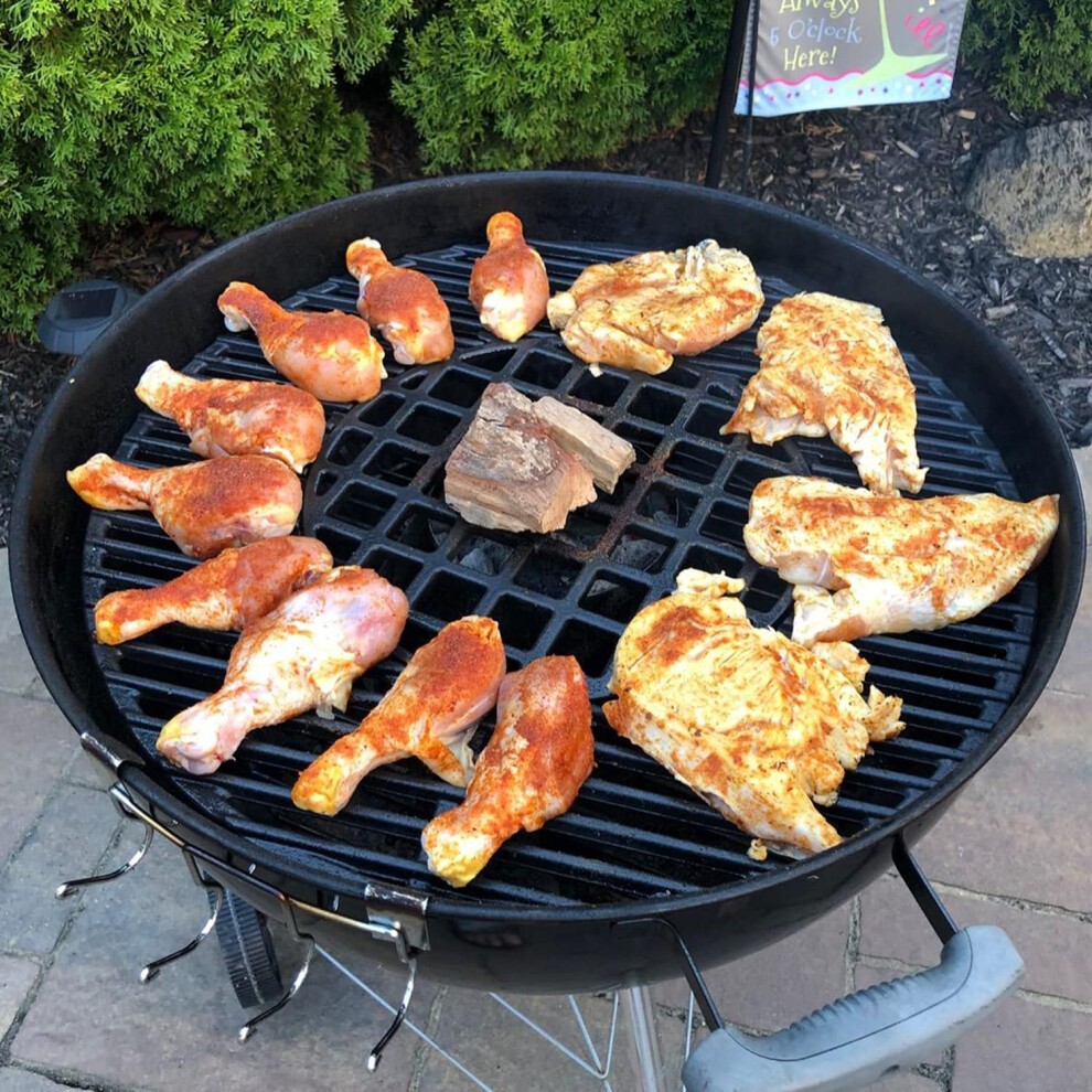 GFTIME 8835 54.3cm Cast Iron Cooking Grate for Weber 57cm Charcoal Grills Gourmet BBQ System Cooking Grate for One-Touch Performer Bar-B-Kettle and thumbnail