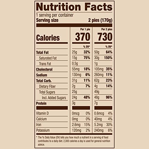 Marie Callender's Chocolate Satin Mini Pies, 2 Pies, Frozen, 6 Oz. thumbnail