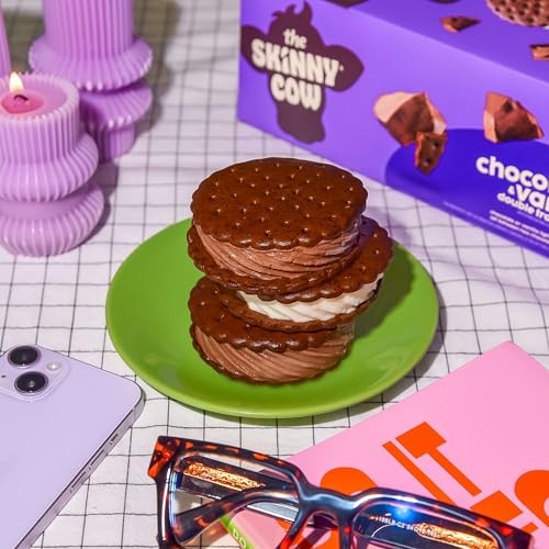 Skinny Cow Chocolate and Vanilla Double Trouble! Light Ice Cream Sandwiches, 4 Count thumbnail